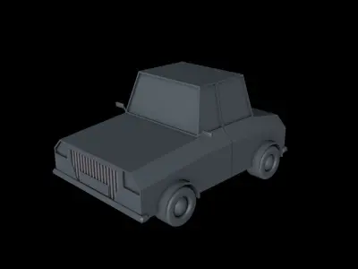 LowPoly car Low-poly 3D model 4