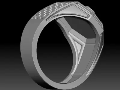 scorpion Man Ring silver gold printable jewelry 3D print model