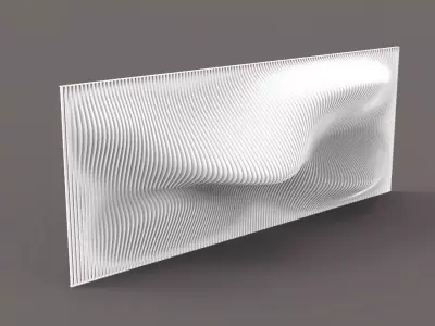 5 Parametric grasshopper walls CNC router printable 3D print model