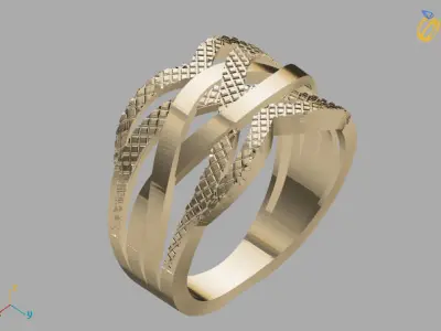 Women Plain Ring STL Models Womens Ring 3dmodels 3D print model 3D print model 58