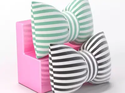 Tie Knot Cushion 3D model