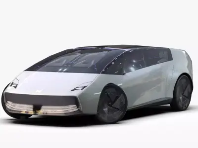 Honda Saloon New Concept Low-poly 3D model