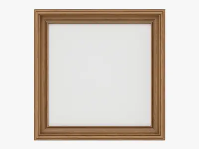 Frame square with picture 01 3D model
