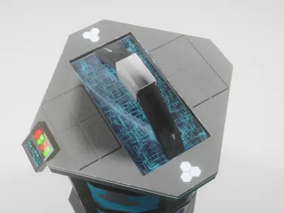 Sci-fi box Free low-poly 3D model purchase