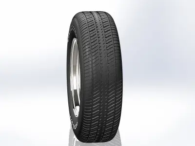 Wheels for scale model of Chevy 1955-57 3D print model