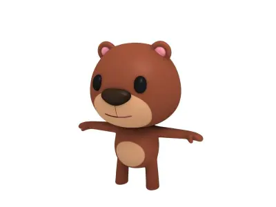Rigged Bear 3D model
