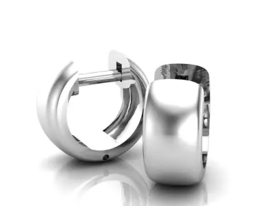 Earrings 3D print model 6