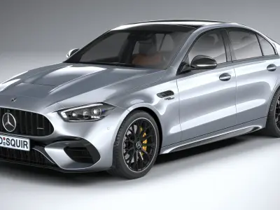 Mercedes-Benz C63S AMG E Performance 2023 3D model