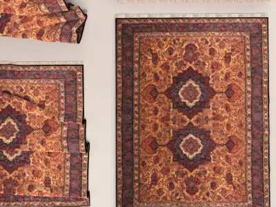 Carpet rug 003 3D model