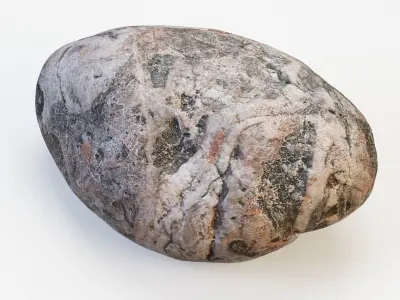 Small Stone 02 PBR Low-poly 3D model