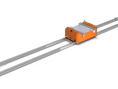 3D design of the RGV Rail Guided Vehicle 3D model 3D model