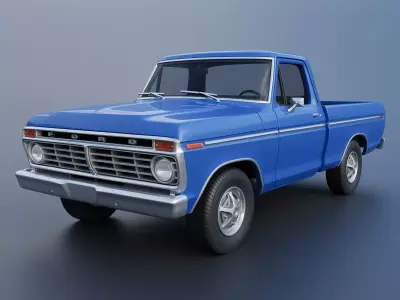 F-100 1973 3D print model