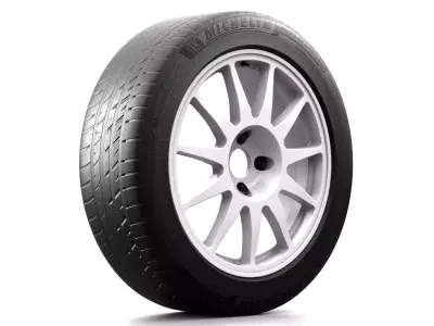 Tarmac Car Wheel 1 3D model