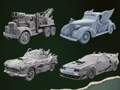 WASTELAND MACHINES GOTHIC NIGHTMARE CLASSICS 3D print model