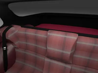 Porsche 944 Turbo S with interior 3D model