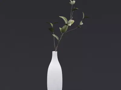 Tree Branch In Vase III 3D model