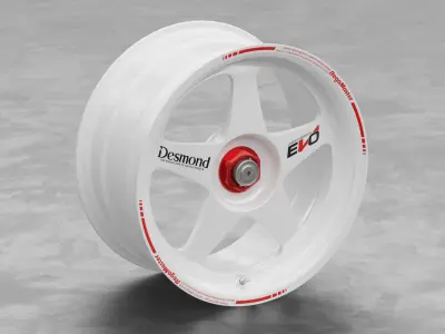 Desmond RegaMaster EVO Centerlock Wheel 3D Model 3D model