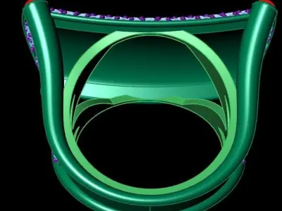 women ring 3 3D print model