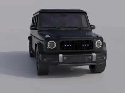 Generic Armored SUV 4 Low-poly 3D model