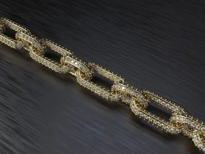 Hermes Chain link for Gems 3D print model
