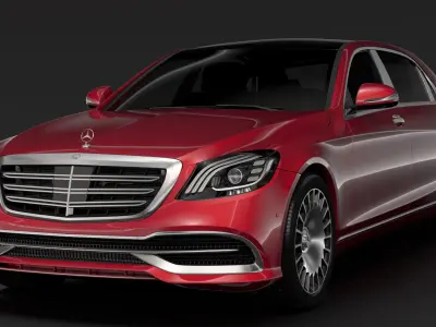 Mercedes Maybach S 560 X222 2018 3D model