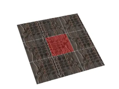 Tileable 3D relief SB1 DEMO Free 3D model