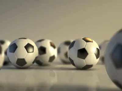 SPORT---SOCCER---Ball soccer ball Free low-poly 3D model