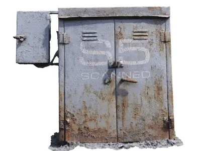 Electrical box withe scan 9 Low-poly 3D model