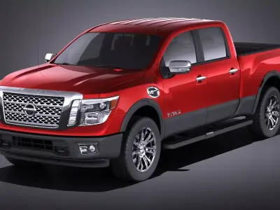 Nissan Titan 2018 VRAY 3D model