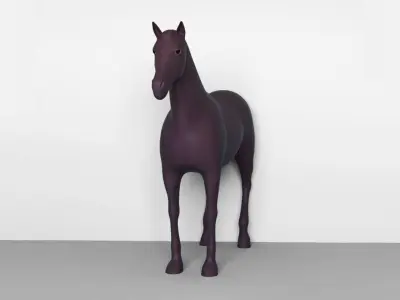 Horses full body  3D model