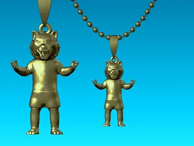 NCAA - Necklaces James university of west - Hanging Figurine  3D print model