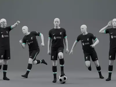 Liverpool 2024 2025 Away Jersey 3D model