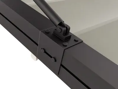 Motorized Pergola 3 oil rubbed bronze 3D model