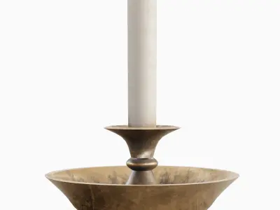Candle Holder 01 Low-poly 3D model