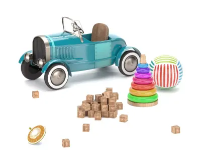  children toys 3D model