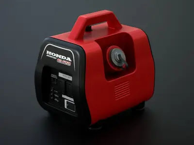 Portable Mini Generator Low-poly 3D model