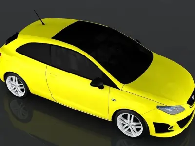 Seat Ibiza Cupra Low-poly 3D model
