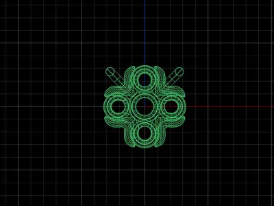 minimal with invisible gemstone setting pendant Free 3D print model