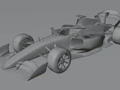 F2 2025 Low-poly 3D model