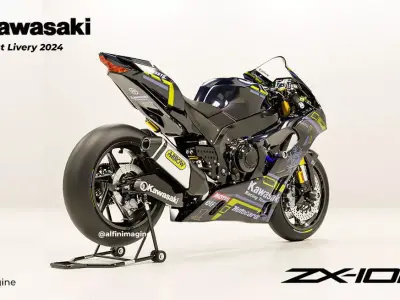 Kawasaki ZX10-RR Winter Test Livery 3D model