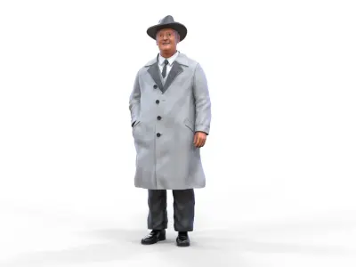 Enzo Ferrari Italian race car driver 3D print model