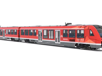 DB Regio Alstom Coradia LINT 54 Train 3D model