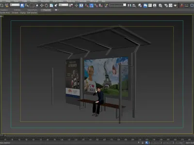 BUS STATION 5 3D model