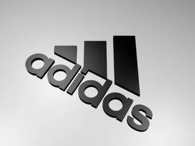 Adidas logo 3D print model