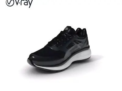 Sport Running Shoe D Model Pack Low-poly 3D model