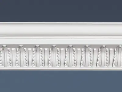 Decorative Crown Molding 3D model 16