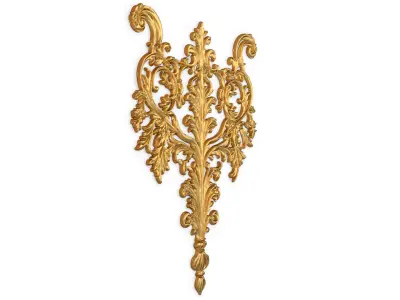Classic decor ornament carved 56 3D model
