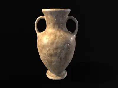 Antique Large Marble Vase Low-poly 3D model