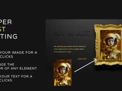 3D frame for AI art - Blender template 3D model