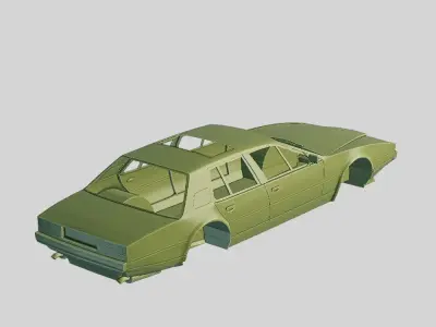 Aston Martin Lagonda 1985 Printable Body 3D print model